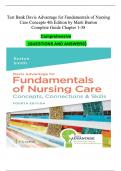  Davis Advantage for Fundamentals of Nursing Care: Concepts, Connections & Skills 3rd and 4th Edition by Marti Burton