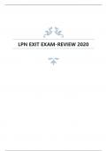 LPN EXIT EXAM-REVIEW 2020.