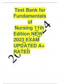 Nursing 11th  Edition NEW 2023 EXAM UPDATED A+ RATED 