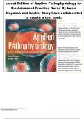 TEST BANK FOR APPLIED PATHOPHYSIOLOGY FOR THE ADVANCED PRACTICE NURSE FIRST EDITION DLUGASCH, LACHEL STORY