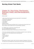 Chapter 01: Drug Action: Pharmaceutic, Pharmaco- kinetic, and Pharmacodynamic Phases 