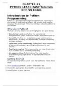 EASY PYTHON FOR BEGINNERS