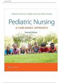 Test Bank For Pediatric Nursing- A Case-Based Approach 2nd Edition Tagher Knapp Test Bank Latest Update 2023| All Chapters Covered| ISBN NO:10,1975209060| ISBN NO-13,978-1975209063|