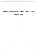 ATI MEDSURG PROCTORED FINAL EXAM GRADED A+