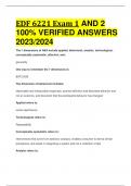 EDF 6221 Exam 1 AND 2 100% VERIFIED ANSWERS  2023/2024