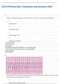 ACLS Exams| Quizzes I Questions and Answers 2023