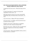 EOC DIT EXAM QUESTIONS AND ANSWERS WITH COMPLETE SOLUTIONS