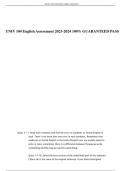 UNIV 104 English Assessment 2023-2024 100% GUARANTEED PASS