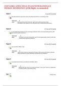 COUN 6306 LATEST FINAL EXAM WITH RATIONALE WEEK10. 2023/2024 MAY QTR (Highly recommended)