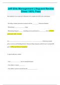 Jeff Ellis Management Lifeguard Review Sheet 100% Pass