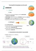 Samenvatting kosmografie (bewegingen van de aarde)