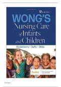 Wong's Essentials of Pediatric Nursing 12th Edition Hockenberry Rodgers Wilson Test Bank ISBN NO:10 0323776701, ISBN NO-13:978-0323776707| Chapter 1-34||Complete Guide