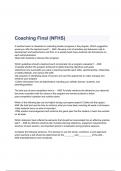 Coaching Final (NFHS) Questions & Answers 2023 ( A+ GRADED 100% VERIFIED)