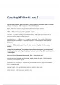 Coaching NFHS unit 1 and 2 Questions & Answers 2023 ( A+ GRADED 100% VERIFIED)