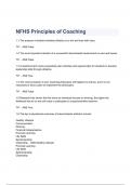 NFHS Principles of Coaching Questions & Answers 2023 ( A+ GRADED 100% VERIFIED)