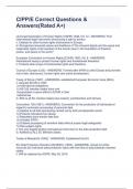 CIPP/E Correct Questions & Answers(Rated A+)   Universal Declaration of Human Rights (UDHR) 1948, Art. 12 - ANSWERSi. First international legal instrument announcing a right to privacy