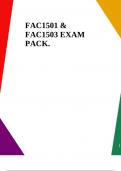 FAC1501 & FAC1503 EXAM PACK.