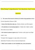 Delta Ramp Comprehension Test 2023 with correct answers