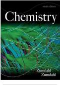 ZUMDAL  CHEMISTRY 9TH  EDITION TEST BANK