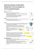 Samenvatting basisimmunologie onderdeel Delputte, immunologie tegen virussen en bacteriën 