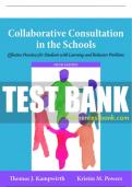 Test Bank For Collaborative Consultation in the Schools: Effective Practices for Students with Learning and Behavior Problems 5th Edition All Chapters - 9780134042053