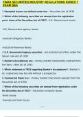 FINRA SECURITIES INDUSTRY REGULATIONS SERIES 7 EXAM 2023/2024 QUESTIONS AND ANSWERS GRADED A+