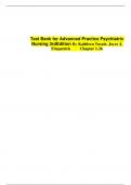 Exam Bank for Advanced Practice Psychiatric Nursing (3rd Ed) By Kathleen Tusaie, Joyce J. Fitzpatrick Chapter 1-26| Latest Test Bank 100% Veriﬁed Answers