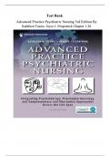 Exam Bank for Advanced Practice Psychiatric Nursing (3rd Ed) By Kathleen Tusaie, Joyce J. Fitzpatrick Chapter 1-26| Latest Test Bank 100% Veriﬁed Answers