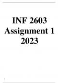 INf2603 Assignment 1 Solutions 2023