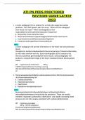 ATI PN PEDS PROCTORED REVISION GUIDE-LATEST 2023