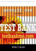 Test Bank For Absolute Java 6th Edition All Chapters - 9780134041674