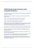 CDEO Study Guide Questions with Complete Solutions 