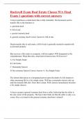 Rockwell Exam Real Estate Classes WA Final Exam 1 questions with correct answers