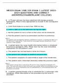 NR325 EXAM 1/NR 325 EXAM 1 LATEST 2023- 2024 QUESTIONS AND CORRECT  ANSWERS(CHAMBERLAINE COLLEGE)