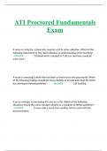 ATI Proctored Fundamentals Exam