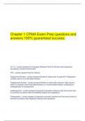  Chapter 1 CPMA Exam Prep questions and answers 100% guaranteed success.