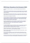  MTA Exam Questions And Answers 2023