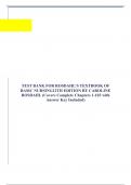 TEST BANK FOR ROSDAHL'S TEXTBOOK OF BASIC NURSING12TH EDITION BY CAROLINE ROSDAHL (Covers Complete Chapters 1-103 with Answer Key Included)