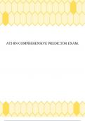 ATI RN COMPREHENSIVE PREDICTOR EXAM.