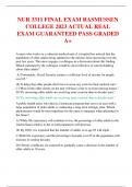 NUR 3311 FINAL EXAM RASMUSSEN COLLEGE 2023 ACTUAL REAL EXAM GUARANTEED PASS GRADED A+