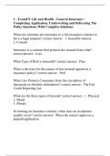 1 - ExamFX Life and Health - General Insurance / Completing Application, Underwriting and Delivering The Policy Questions With Complete Solutions