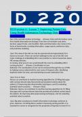 D220 section 4 - Lesson 7: Improving Patient Care Using Health Information Technology Data /Questions And Answers