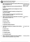 Hazmat Test Practice Exam/162 Questions and Answers 100% Verified 