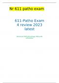 611-Patho Exam 4 review 2023 latest