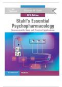 Test Bank For Stahl's Essential Psychopharmacology Neuroscientific Basis and Practical Applications 5th Edition||ISBN NO-10,1108971636||ISBNNO-13 978-1108971638||Complete Guide A+