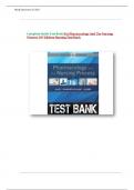 Test Bank for Pharmacology and the Nursing Process 10th Edition By Linda Lilley, Shelly Collins, Julie Snyder||ISBN NO-10 0323827977||ISBN NO-13 978-0323827973||Chapter 1-58 ||Complete Guide A+