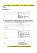 ATI Med-Surg pain test bank Proctored Exam Question Bank Pain Test Bank MULTIPLE CHOICE 1. Which question asked by the nurse will give the most information about the patient’s metastatic bone cancer pain? a. “How long have you had this pain?” b. “How woul