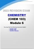 CHEMISTRY (CHEM 103) Module 6