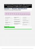 Bundle for AHA ACLS Heartcode BLS Questions and Verified Solution 2024/2025