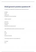 CSLB general b practice questions #1 with correct answers 2023